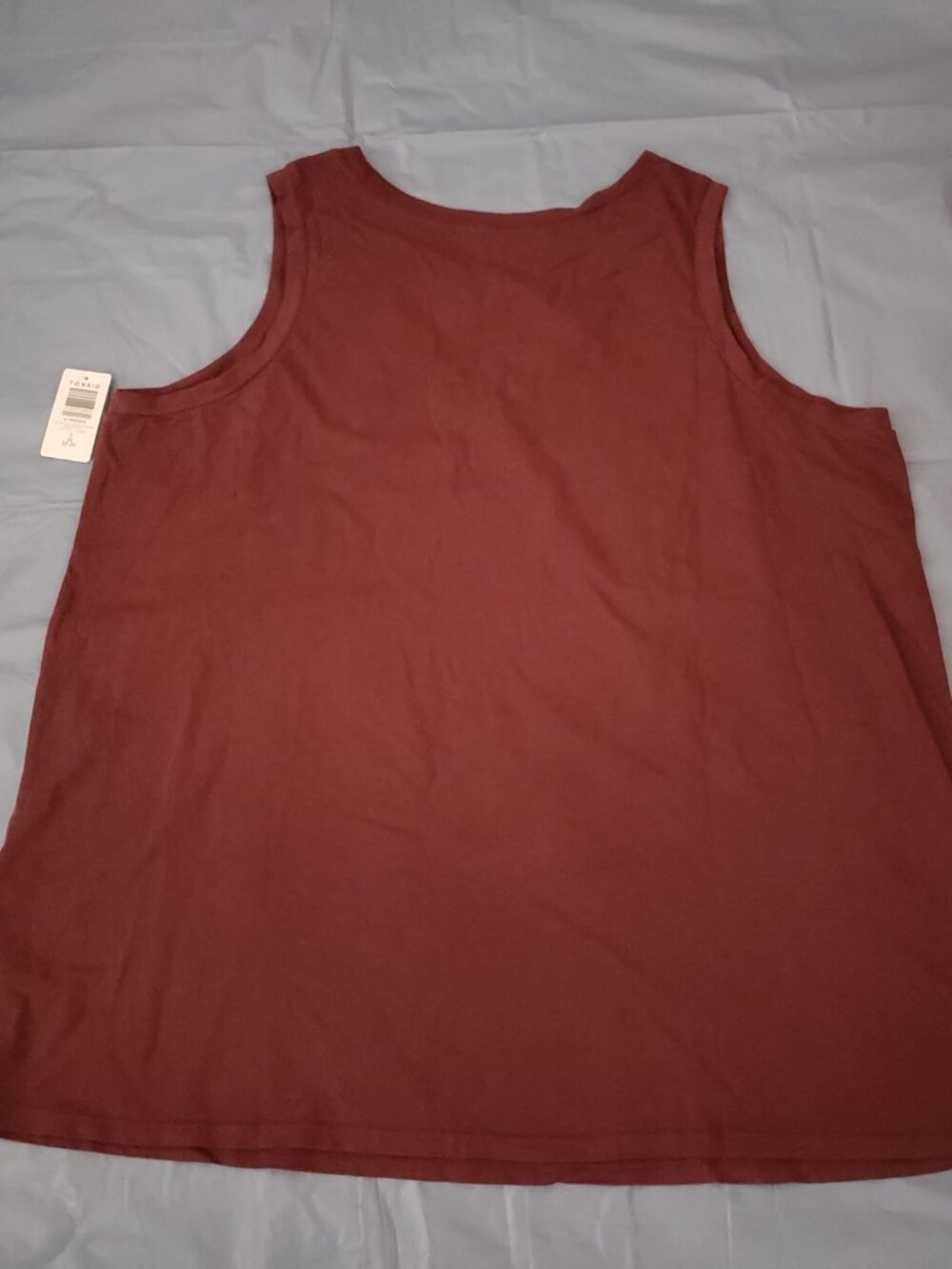 Torrid Burgundy Wine Eagle Flames Super Cool Tank 3X #368 - Picture 5 of 10